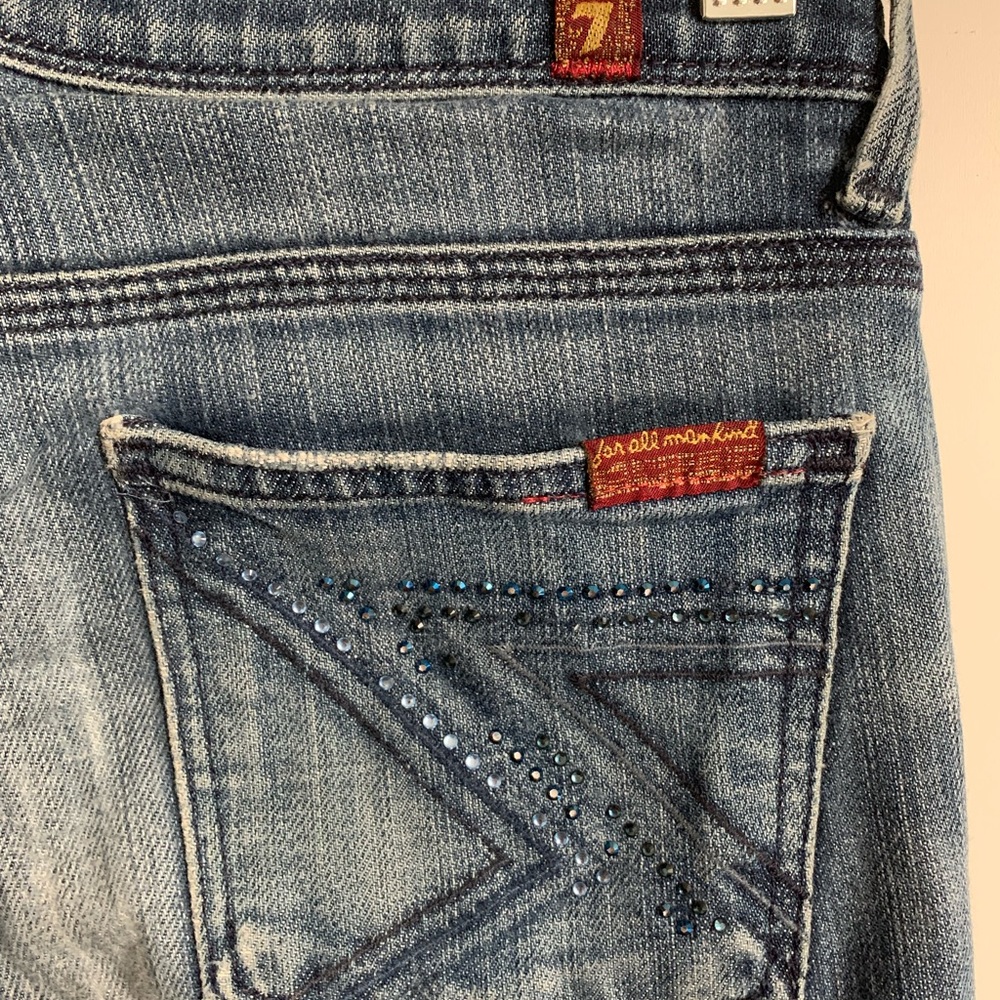 7 for All Mankind Jeans w/ Swarovski crystals